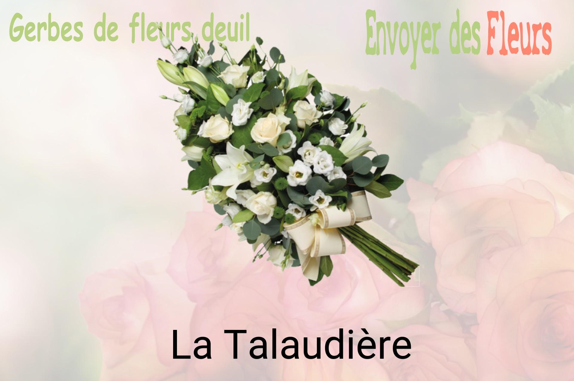 Gerbe de fleurs de deuil livrée à La Talaudière